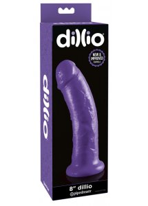 DILLIO - REALISTYCZNE NATURALNE DILDO FIOLETOWE 21CM