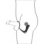 PIERŚCIEŃ WIBRUJĄCY I WTYCZKA ANALNA-BLACK VELVETS