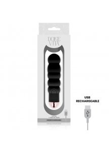 DOLCE VITA SIX - SILIKONOWY WIBRATOR 7 TRYBÓW WIBRACJI CZARNY