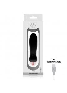 DOLCE VITA FIVE - SILIKONOWY WIBRATOR 7 TRYBÓW WIBRACJI CZARNY