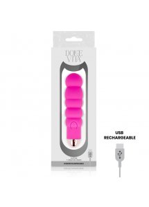 DOLCE VITA SIX - SILIKONOWY WIBRATOR 7 TRYBÓW WIBRACJI RÓŻOWY