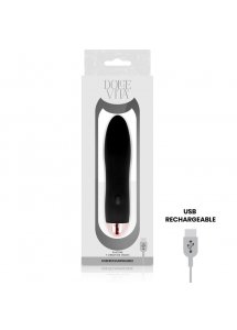 DOLCE VITA FOUR - SILIKONOWY WIBRATOR POCISK 7 TRYBÓW WIBRACJI CZARNY