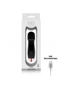 DOLCE VITA THREE - SILIKONOWY MASAŻER 7 TRYBÓW WIBRACJI CZARNY