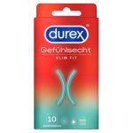 DUREX SLIM FIT - CIENKIE WILGOTNE PREZERWATYWY 10SZT