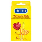 DUREX - PREZERWATYWY 4X BANAN 4X POMARAŃCZA 6X TRUSKAWKA 14SZT