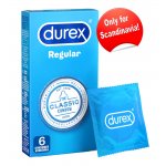 DUREX REGULAR - KLASYCZNE PREZERWATYWY NAWILŻONE 6SZT