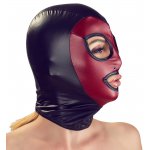 MASKA BDSM CZARNO-CZERWONA/HEAD MASK