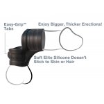 PIERŚCIEŃ NA PENISA I JĄDRA WZMOCNIONA EREKCJA CZARNY