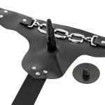 GORGE - UPRZĄŻ STRAP-ON Z NATURALNYM WIBRATOREM 19 X 4CM