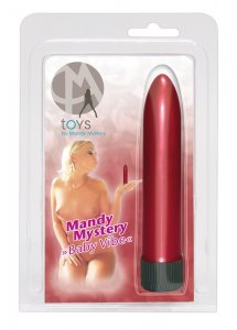 BABY VIBE - GŁADKI MINI WIBRATOR CZERWONY