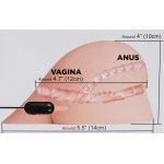 EXCELLENT POWER - REALISTYCZNY MASTURBATOR POCHWA ANUS