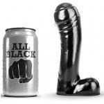 GŁADKIE REALISTYCZNE CZRNE DILDO ALL BLACK 15CM