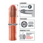 FANTASY X-TENSIONS - NAKŁADKA NA PENISA 66% WIĘKSZY PENIS +7.6CM CIELISTY