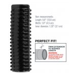 FANTASY X-TENSIONS - CZARNA NAKŁADKA NA PENISA Z WYPUSTKAMI DO STYMULACJI 14CM