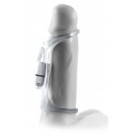 FANTASY X-TENSIONS - PRZEZROCZYSTA NAKŁADKA NA PENISA Z VIBRO-BULLETEM 14CM