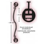 FETISH COLLECTION - ŁAŃCUCH Z ZACISKAMI ŚRUBOWYMI NA SUTKI