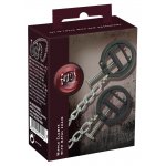 FETISH COLLECTION - ŁAŃCUCH Z ZACISKAMI ŚRUBOWYMI NA SUTKI