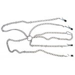 FETISH COLLECTION - UPRZĄŻ ŁAŃCUSZKOWA Z ZACISKAMI