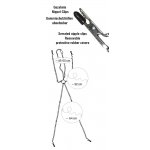 FETISH COLLECTION - UPRZĄŻ ŁAŃCUSZKOWA Z ZACISKAMI