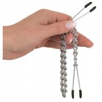 FETISH COLLECTION - ŁAŃCUCH Z ZACISKAMI NA SUTKI