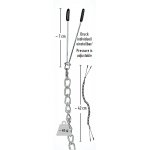 FETISH COLLECTION - ŁAŃCUCH Z ZACISKAMI NA SUTKI