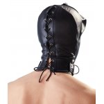 FETISH COLLECTION - PODWÓJNA MASKA NA GŁOWĘ BDSM