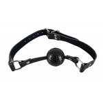 FETISH COLLECTION - CZARNY KNEBEL PIŁKA GOLFOWA BDSM