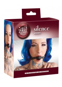 FETISH COLLECTION - CZARNY KNEBEL PIŁKA GOLFOWA BDSM