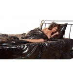 FETISH COLLECTION - WINYLOWA POSZEWKA NA KOŁDRĘ CZARNA 135X200