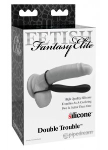FETISH FANTASY ELITE - 3IN1 PENIS I PIERŚCIEŃ JĄDER ORAZ ELASTYCZNE ANALNE DILDO