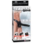 FETISH FANTASY EXTREME - UPRZĄŻ STRAP-ON PUSTE NATURALNE DILDO CZARNE 31CM