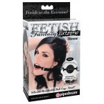 FETISH FANTASY EXTREME - CZARNY KNEBEL DO UST Z DZIURKAMI DO ODDYCHANIA