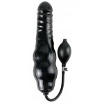 FETISH FANTASY EXTREME - CZARNE NADMUCHIWANE NATURALNE DILDO Z POMPĄ KULOWĄ 32CM
