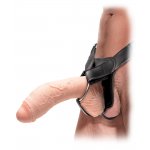 FETISH FANTASY EXTREME - STRAP-ON PUSTE NATURALNE DILDO Z JĄDRAMI