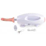 FETISH FANTASY SERIES - 2IN1 BIAŁA SEX-MASZYNA Z MASTURBATOREM I 2 WYMIENNE DILDA