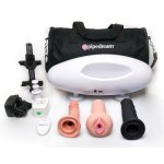 FETISH FANTASY SERIES - 2IN1 BIAŁA SEX-MASZYNA Z MASTURBATOREM I 2 WYMIENNE DILDA