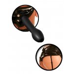 FETISH FANTASY SERIES - REGULOWANA UPRZĄŻ STRAP-ON Z WYJMOWANYM CZARNYM DILDO