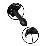 FETISH FANTASY SERIES - REGULOWANA UPRZĄŻ STRAP-ON Z WYJMOWANYM CZARNYM DILDO