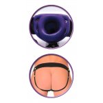 FETISH FANTASY SERIES - PUSTE NATURALNE DILDO Z PASKIEM FIOLETOWE 18CM