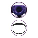 FETISH FANTASY SERIES - PUSTE NATURALNE DILDO Z PASKIEM FIOLETOWE 18CM