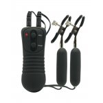 FETISH FANTASY SERIES - ZACISKI NA SUTKI Z 10 TRYBAMI WIBRACJI CZARNE