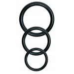 FETISH FANTASY SERIES - REGULOWANA UPRZĄŻ STRAP-ON Z 3 PIERŚCIENIAMI