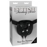 FETISH FANTASY SERIES - REGULOWANA UPRZĄŻ STRAP-ON Z 3 PIERŚCIENIAMI