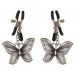 FETISH FANTASY SERIES - ZACISKI NA SUTKI Z OZDOBNYMI WISZĄCYMI MOTYLKAMI