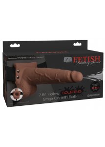 FETISH FANTASY SERIES - STRAP-ON Z DILDO I DZIURĄ NA PENISA + WYTRYSK
