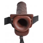 FETISH FANTASY SERIES - STRAP-ON Z CIEMNYM DILDO I DZIURĄ NA PENISA + WYTRYSK