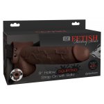 FETISH FANTASY SERIES - STRAP-ON Z CIEMNYM DILDO I DZIURĄ NA PENISA + WYTRYSK