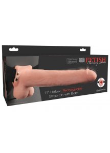 FETISH FANTASY SERIES - UPRZĄŻ STRAP-ON Z PUSTYM NATURALNYM WIBRATOREM