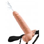 FETISH FANTASY SERIES - STRAP-ON Z PUSTYM NATURALNYM DILDO I WYTRYSKIEM 21.6CM