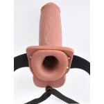 FETISH FANTASY SERIES - STRAP-ON Z WIBRATOREM I DZIURĄ NA PENISA + PILOT